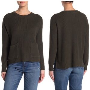 Madewell Dark Green Patch Pocket Pullover Sweeter